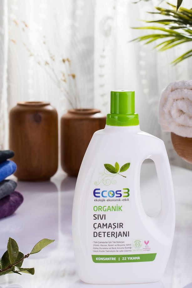 Organik Çamaşır Deterjanı, Vegan Sertifikalı, Bitkisel, Extra Konsantre, 22 Yıkama, 750 ml - 3