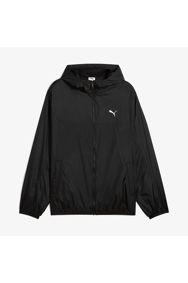 Essentials Regular Windbreaker Erkek Siyah Ceket - 6