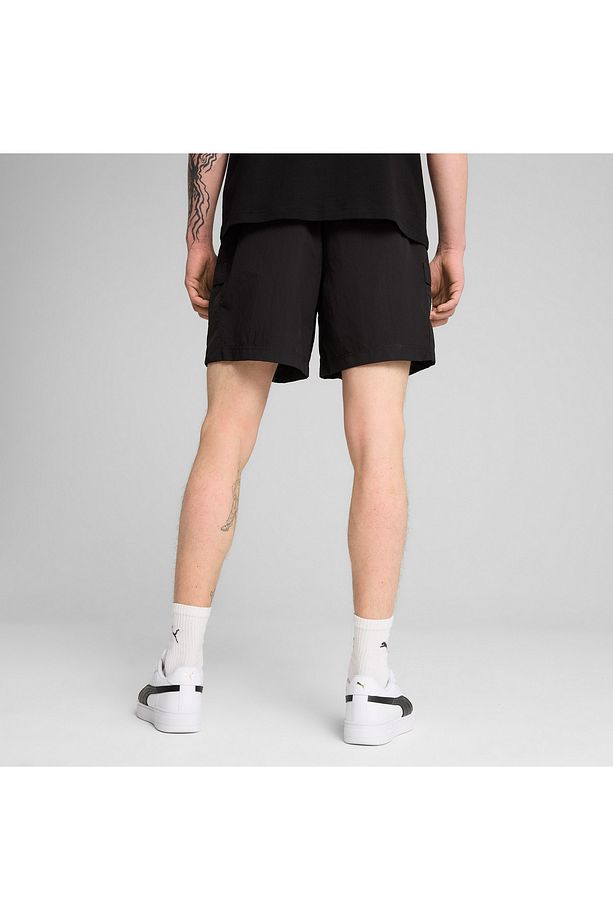 Wardrobe Essentials Relaxed Cargo Unisex Siyah Şort - 2