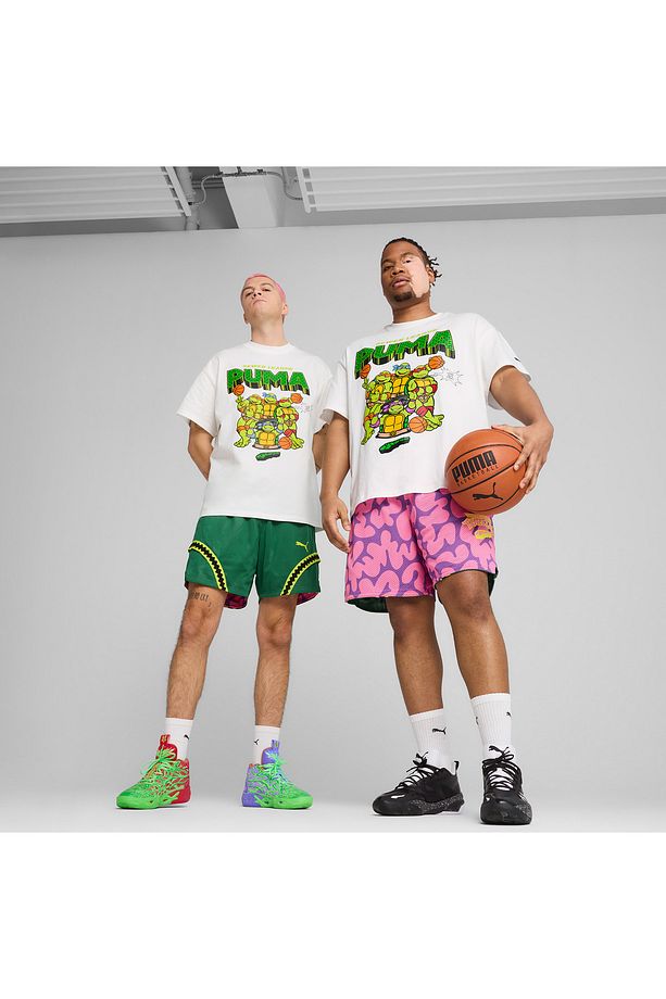 Hoops X Tmnt Erkek Pembe/yeşil Şort - 1