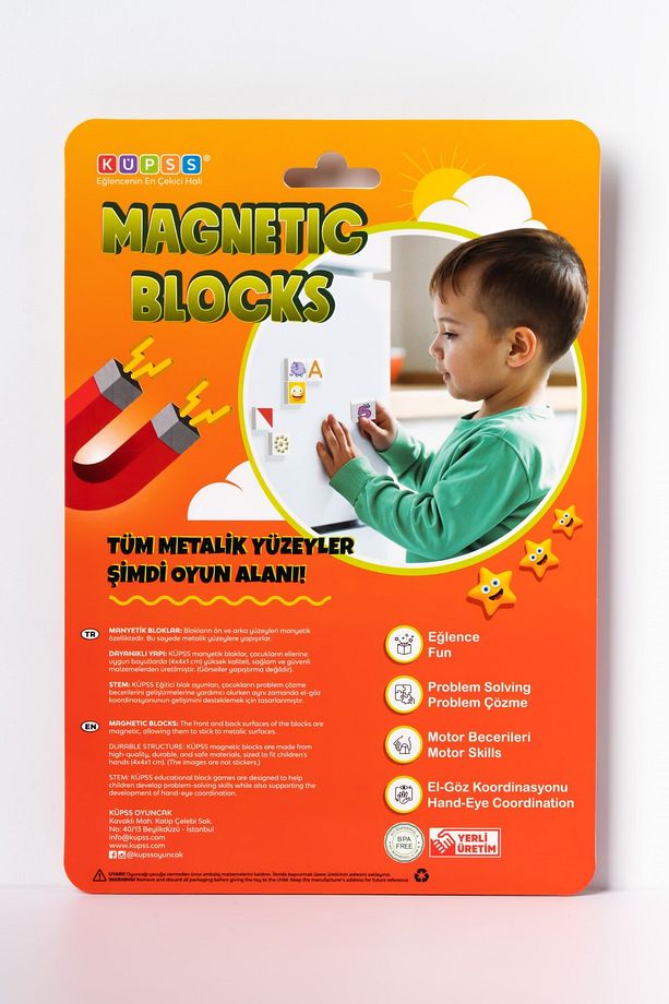 Manyetik Blok Çift Taraflı 9 Parçalı Mıknatıslı Puzzle 2 Görsel Köpek-Eşek YapBoz - 2