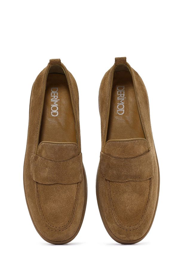 Kadın Taba Süet Deri Loafer 25SFD510010 - 7