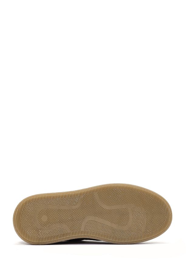 Kadın Taba Bağcıklı Süet Deri Sneaker 25SFD510710 - 4