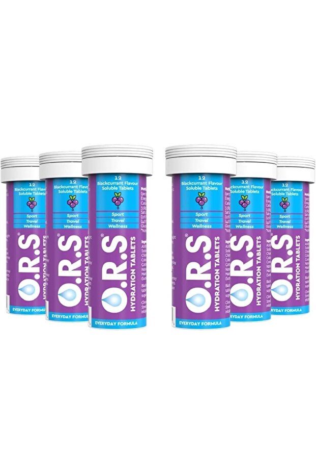 O.R.S Hydration Tablets with Electrolytes, Vegan, Gluten and Lactose Free Formula