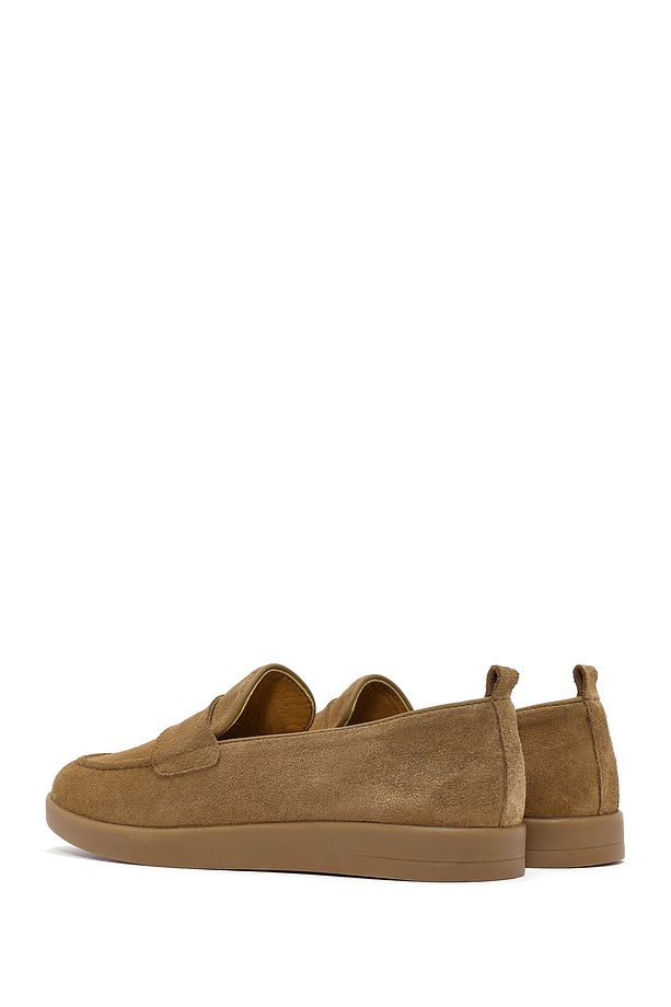 Kadın Taba Süet Deri Loafer 25SFD510010 - 5
