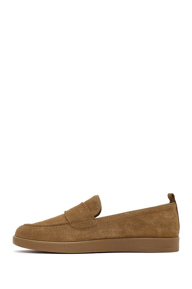 Kadın Taba Süet Deri Loafer 25SFD510010 - 2