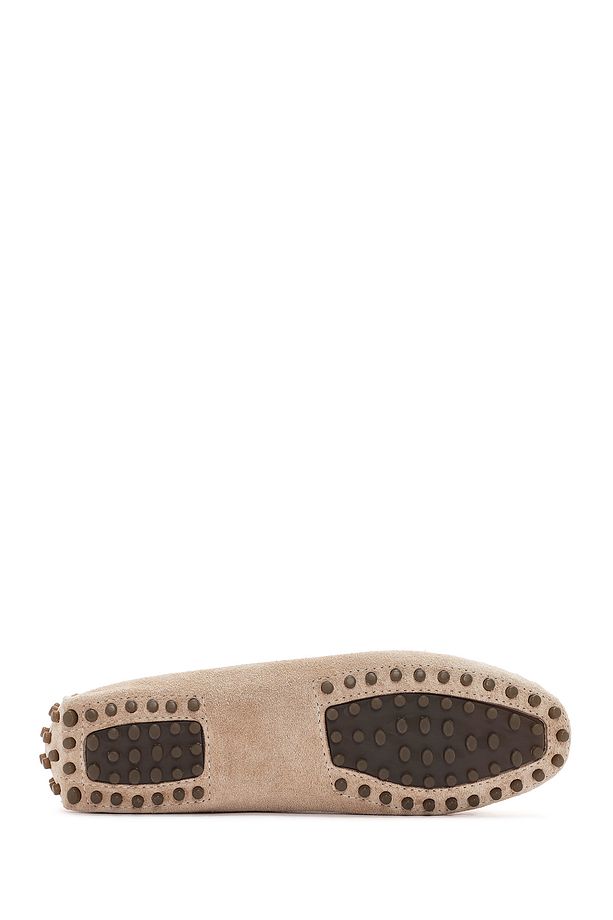 Kadın Camel Püsküllü Süet Deri Loafer 25SFD290710 - 4