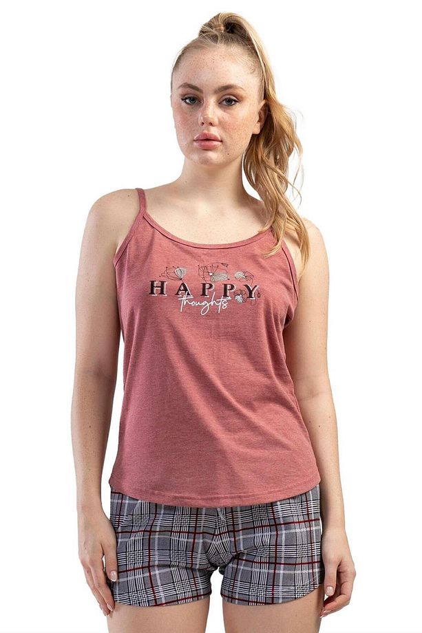 Vienetta Kadın Ip Askılı Şortlu Pijama Takımı - 1