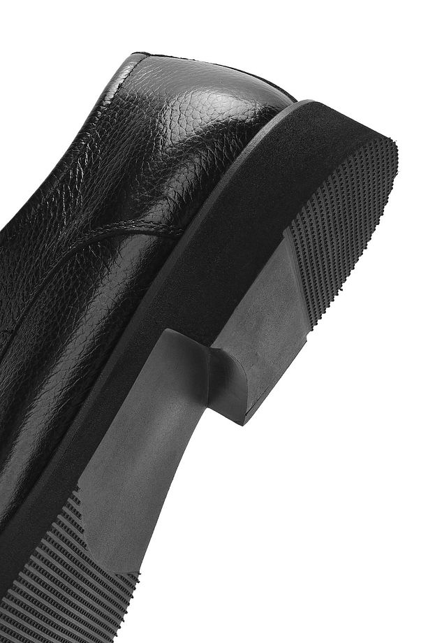 Erkek Siyah Bağcıklı Deri Klasik Ayakkabı 25SFD6019FT - 8