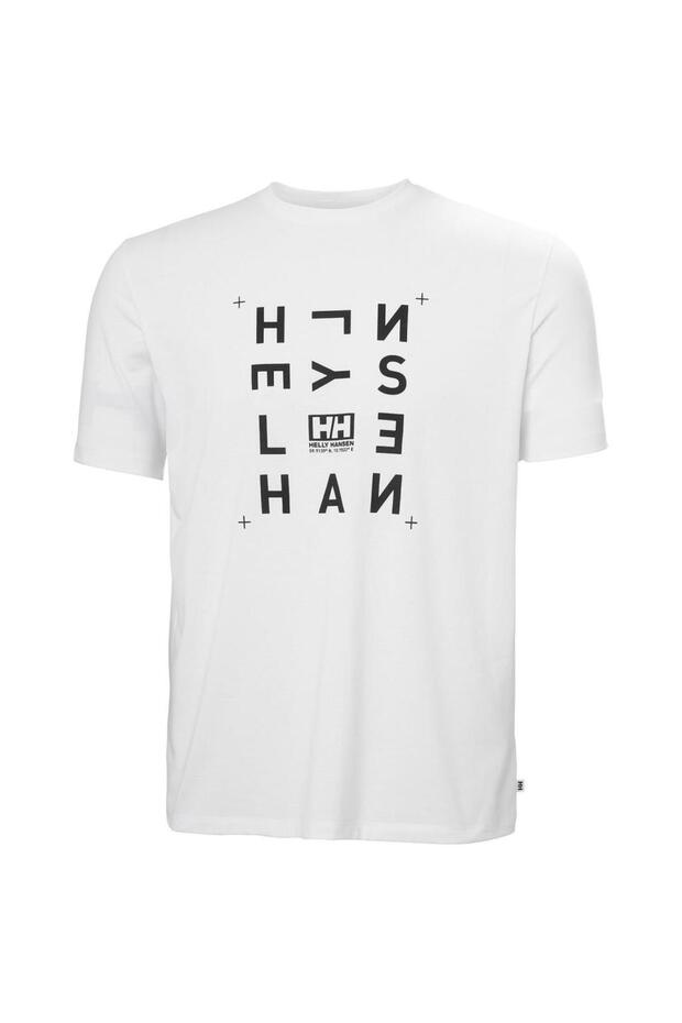 Skog Recycled Graphic Men's White Round Neck T-Shirt