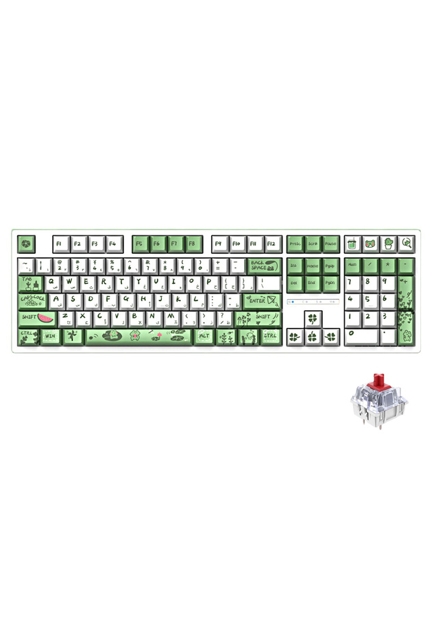 أغطية لوحة المفاتيح العربية من مادة PBT، أغطية مفاتيح بألوان متنوعة للتسامي، تتكيف مع مفاتيح لوحة المفاتيح - 2