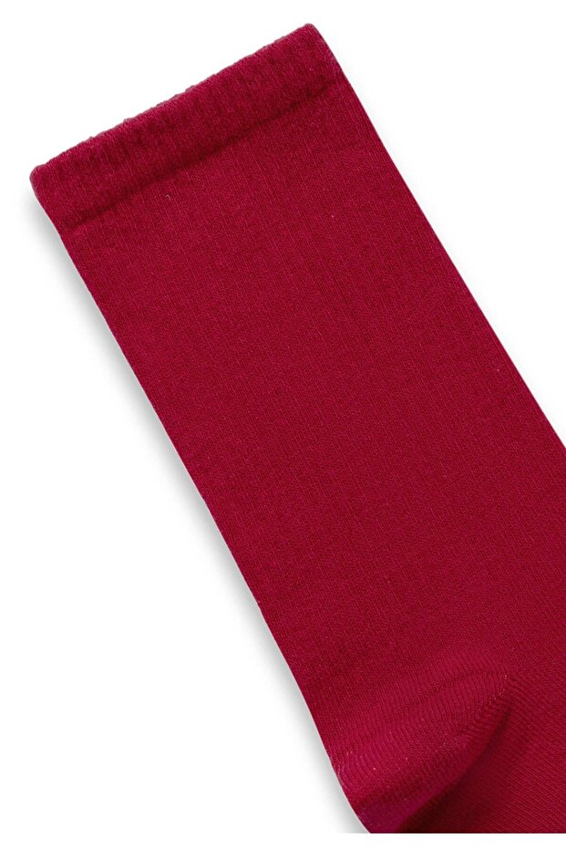 Uzun Basıc Çorap Kırmızı - 2