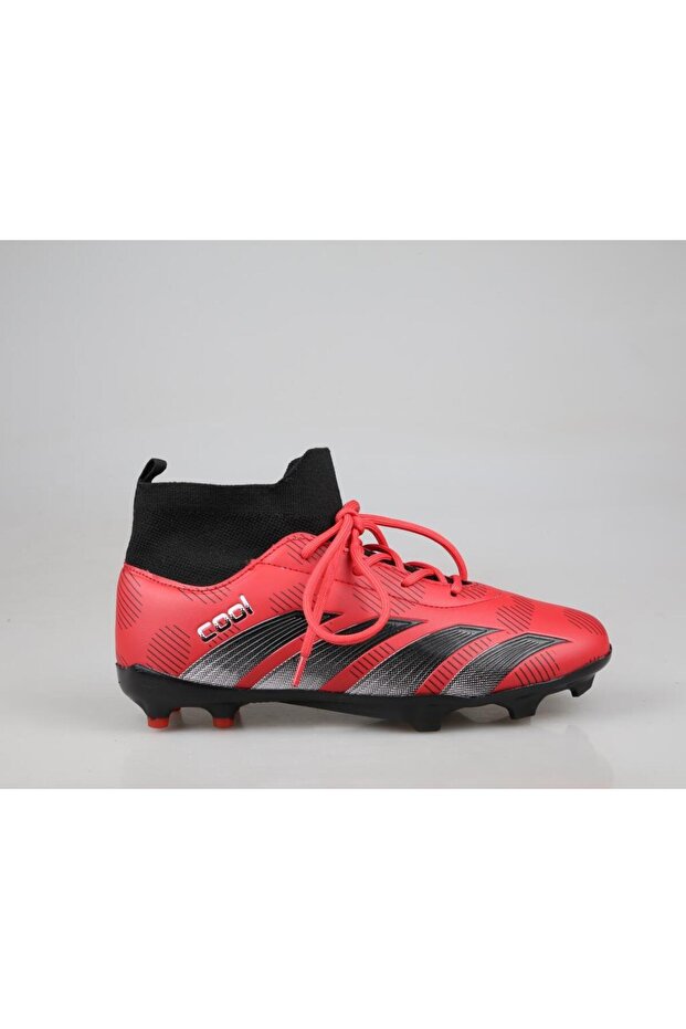Pele Sock Cleats Red Children's Astroturf Field Shoes