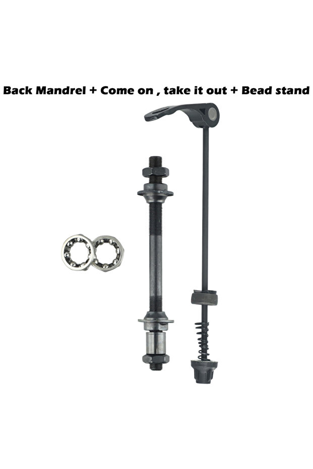Rear 1 Set MTB Bike Axle Front Rear Quick Release Skewers Tools With 25mm 1/4 Hub Bearings For 6 7 8