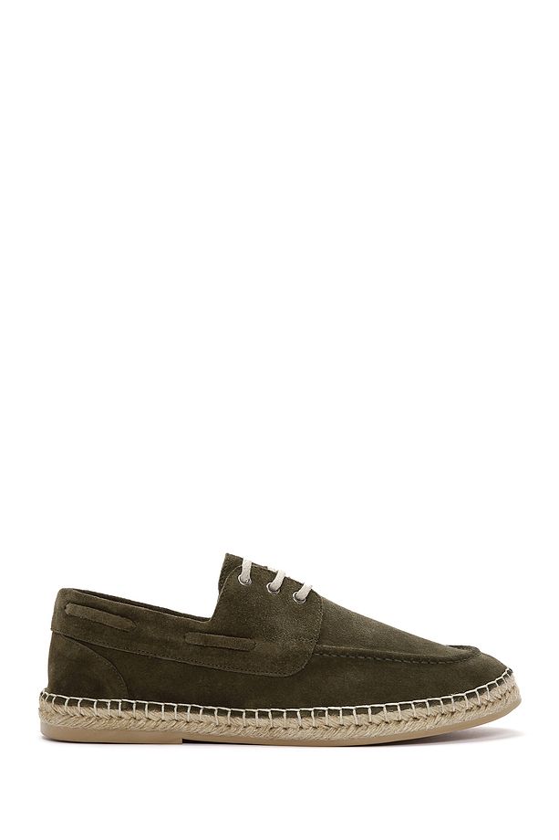 Erkek Haki Süet Deri Espadril 25SFD616210 - 1