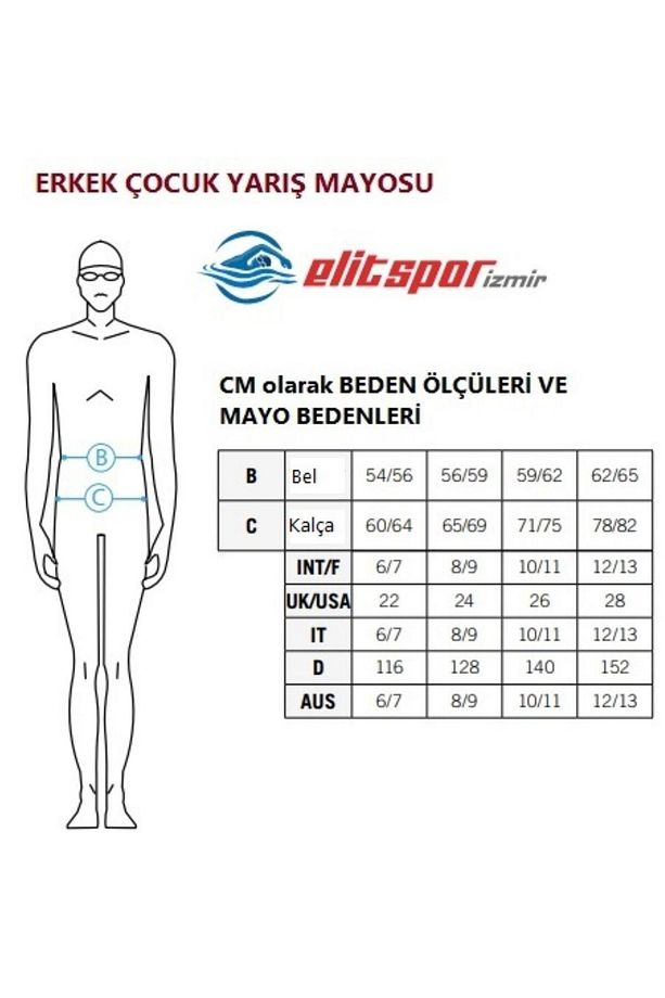 B POWERSKIN ST NEXT ERKEK ÇOCUK YARIŞ MAYOSU 00587850 - 8