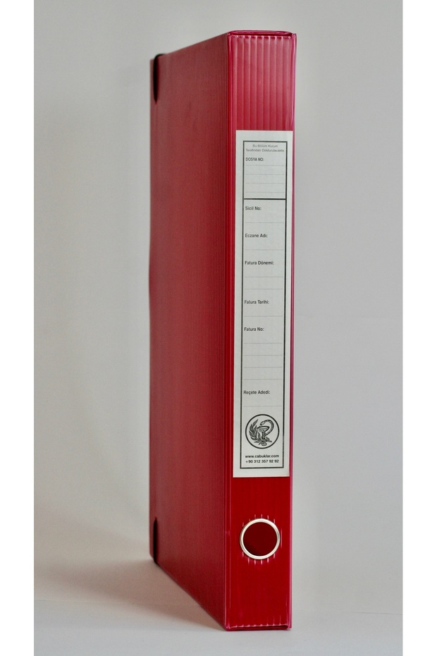 Pharmacy Sgk - Standard Size Claret Red Prescription Box (29X4,5X40 cm)