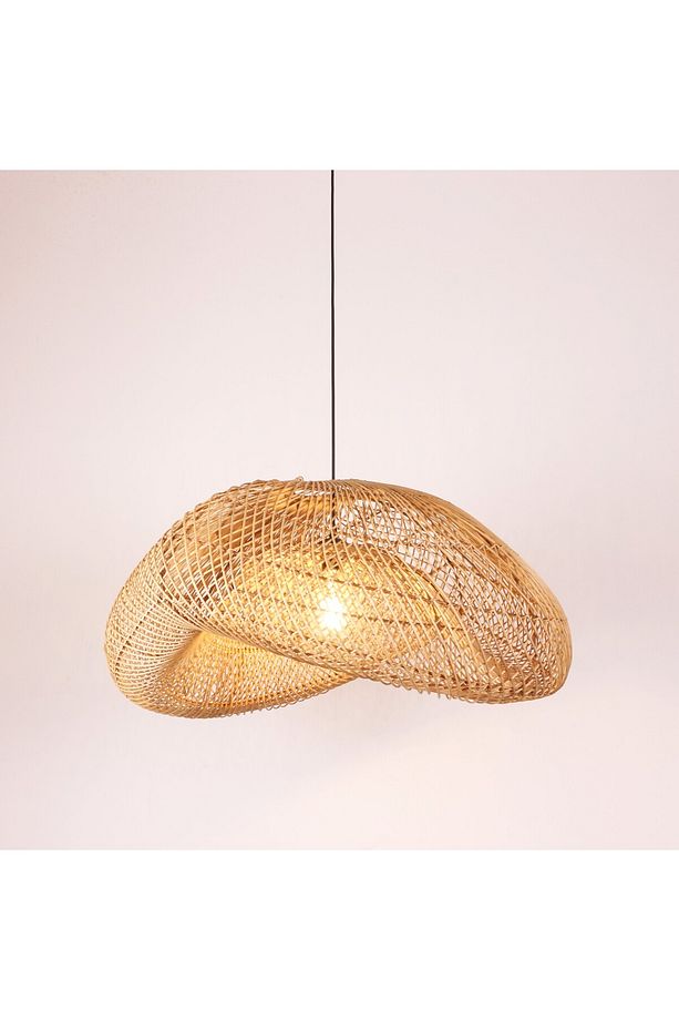 Yasmin  Asimetrik Rattan Avize 80x40 - 3