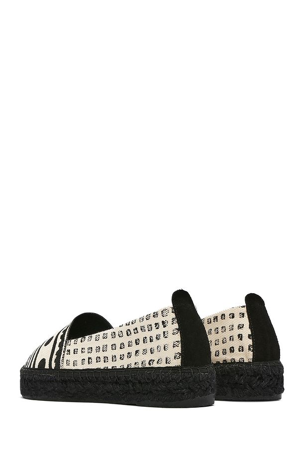 Kastamonu Taş Baskı Kadın Siyah Desenli Espadril 25sfd20836f - 7