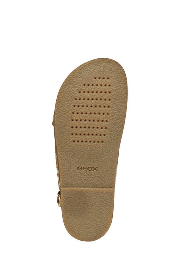 Kadın Camel D Adelash E - Shi.goat Lea Örgü Deri Sandalet D55ywe000tcc5f1s - 7