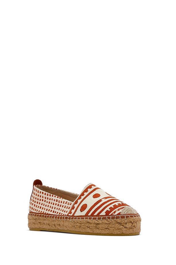 Kastamonu Taş Baskı Kadın Taba Desenli Espadril 25sfd20836f - 7