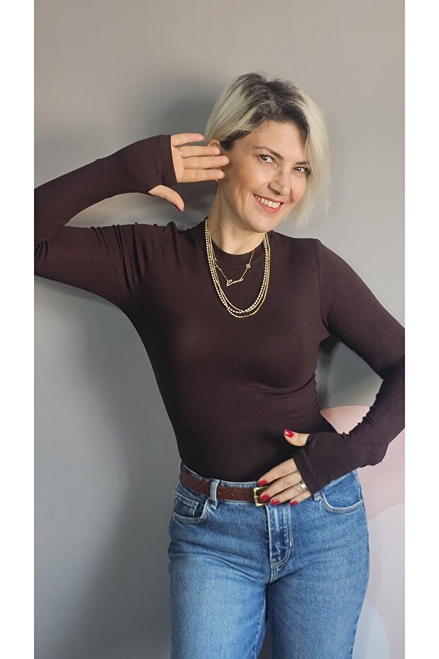 Parmak Geçmeli Bluz - 8