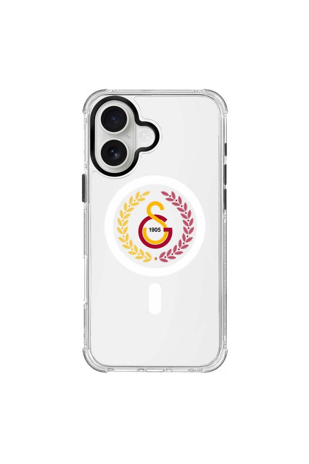 Galatasaray Leaf Arma Magsafe Licensed Phone Case Compatible with iPhone 16