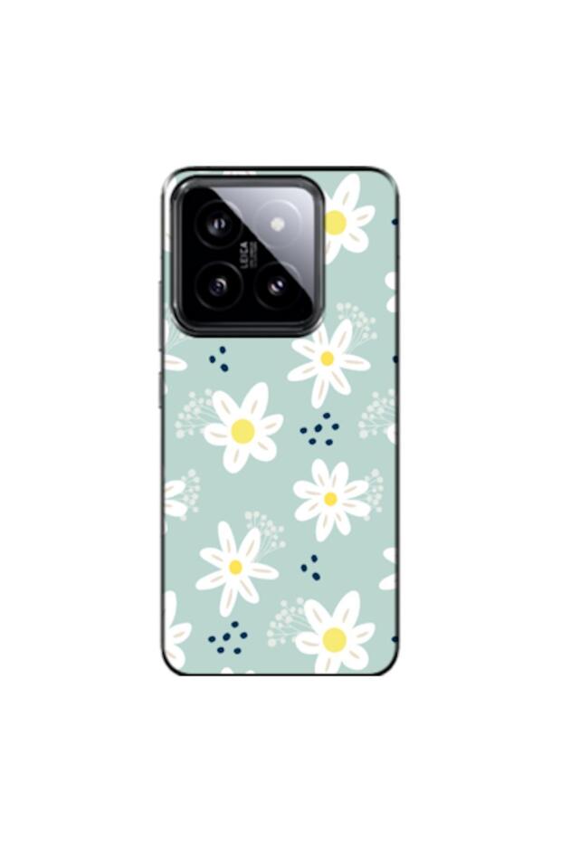 Xiaomi Mi 14 Compatible Case Spring Flowers 10 Silicone Case (Printed)