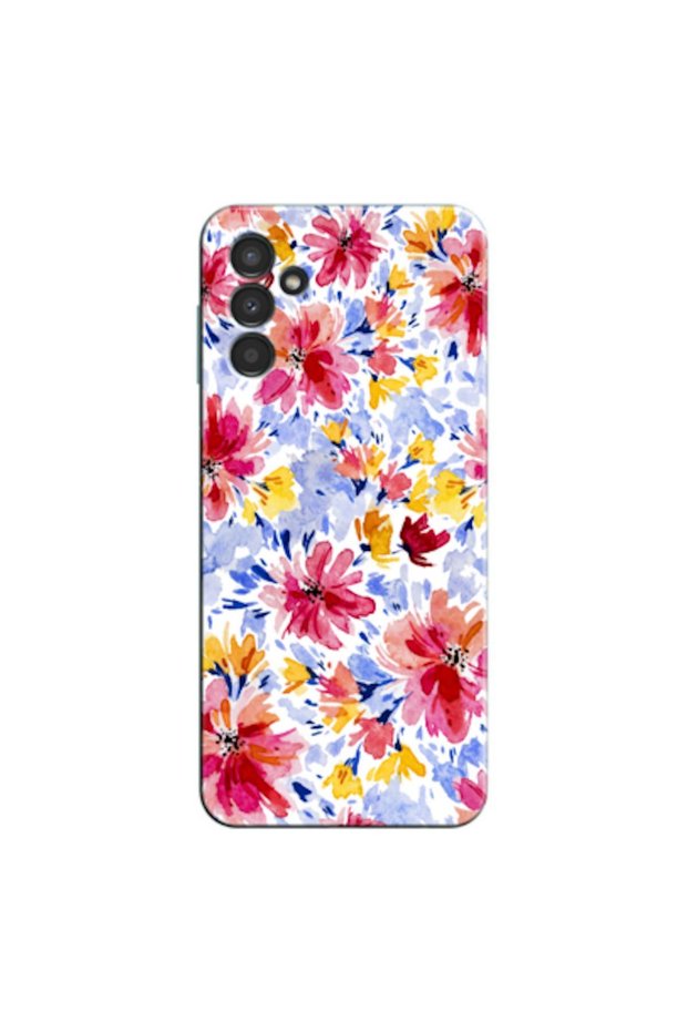 Samsung Galaxy A36 Compatible Case Spring Flowers 7 Silicone Case (Printed)