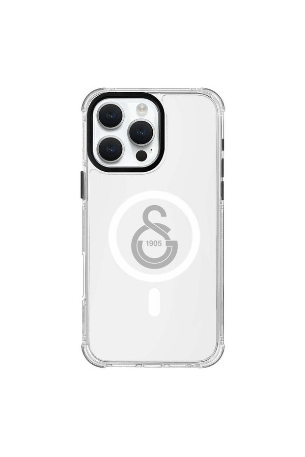 iPhone 16 Pro Max Compatible Galatasaray Single Color Gray Arma Magsafe Licensed Phone Case