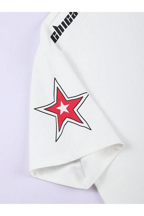 Unisex Chicago 18 Genç Baskılı Oversize Tshirt - 3