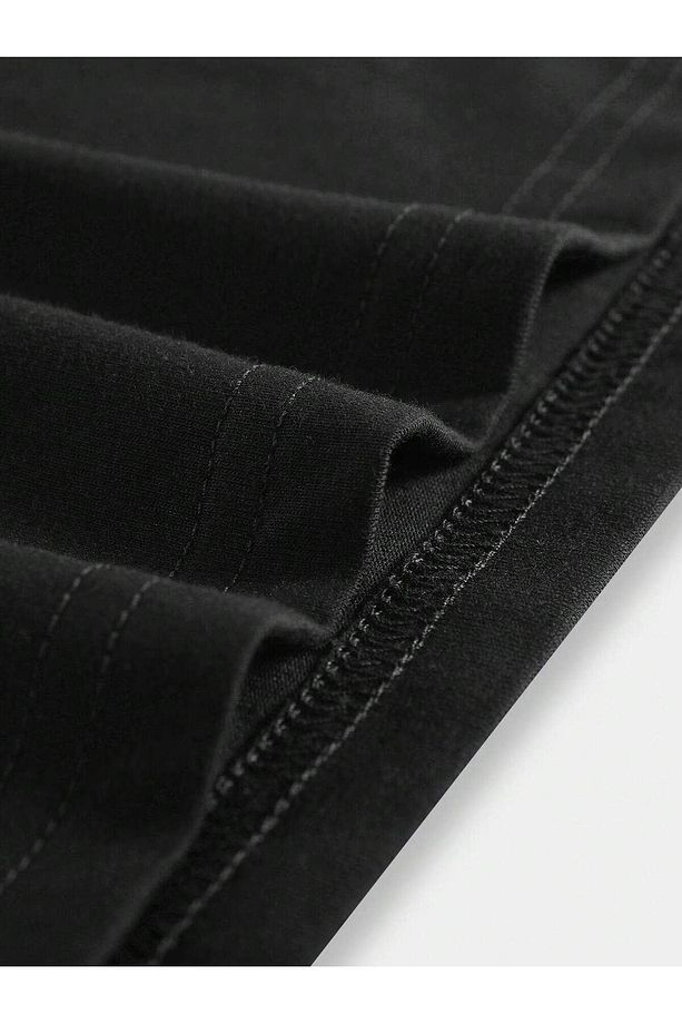 oversize basıc paris baskılı tshit - 3