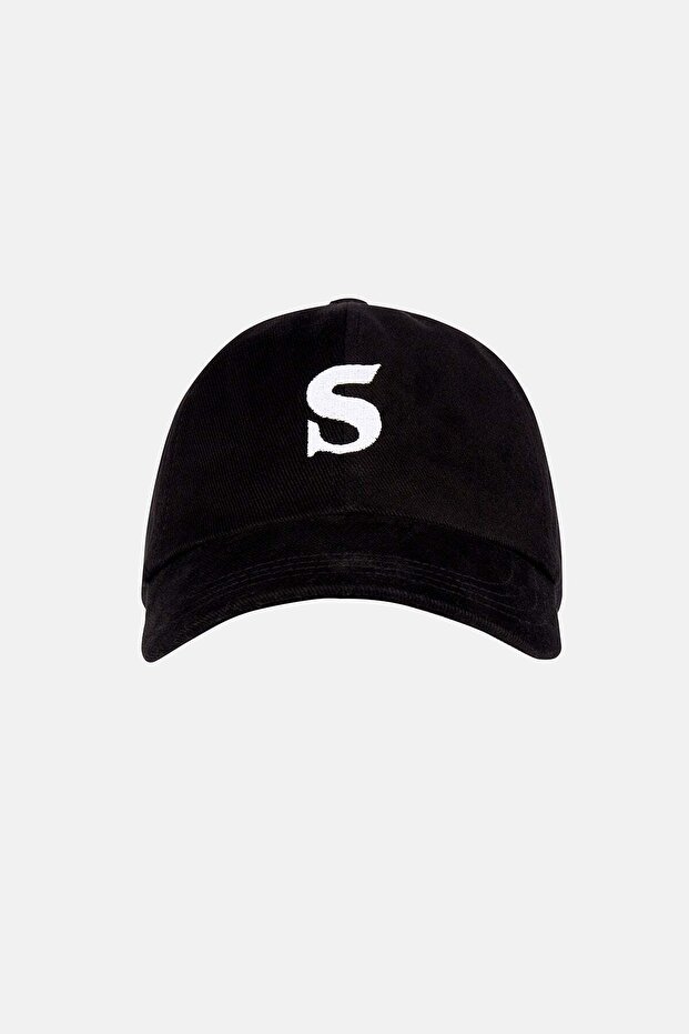 S Logo Cap - Siyah - 1