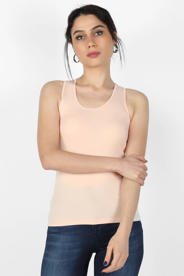 Single Jersey Women's Undershirt Salmon