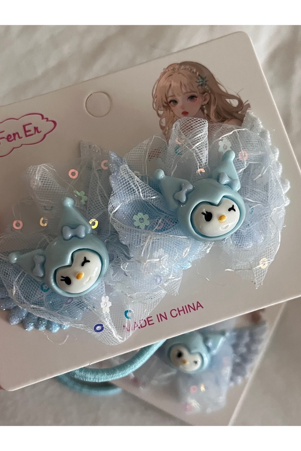 Children's Eyelet Kuromi Elastic Hair Clip