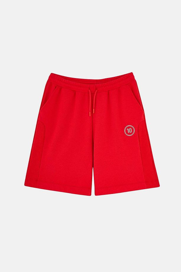 Türkiye 10 Soft Fleece Erkek Şort - Kırmızı - 1
