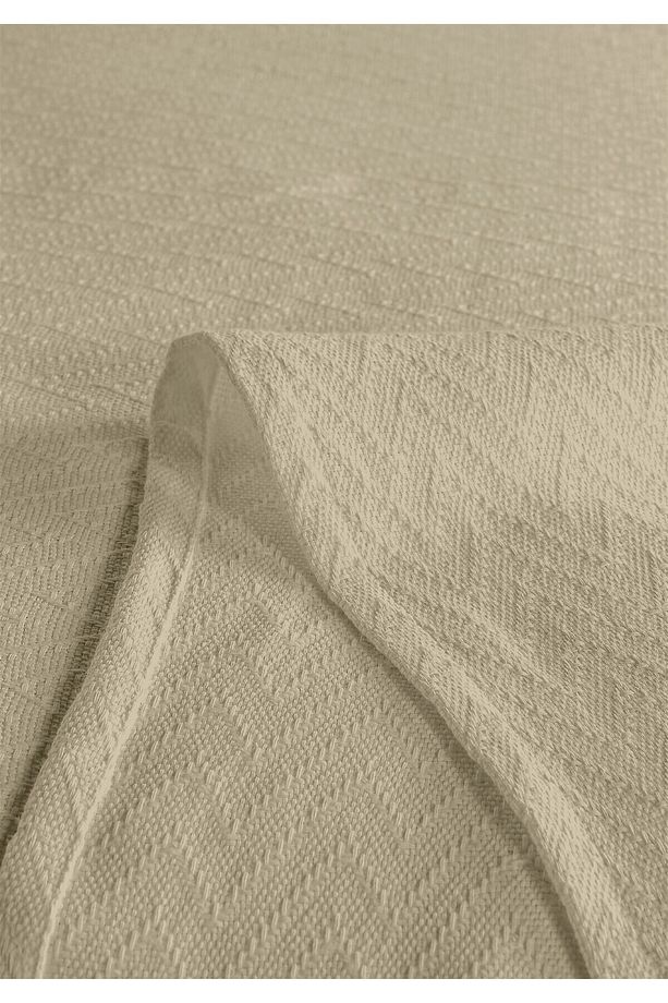 %100 Pamuk Doria Bej Tek Kişilik Pike Takımı 160 x 230 cm - 4