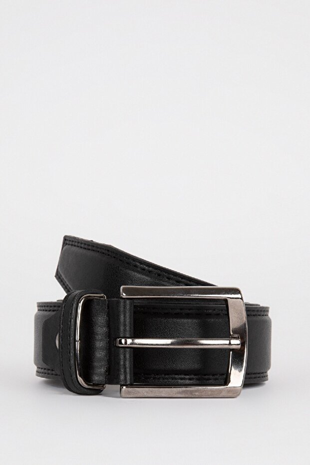 Men's Faux Leather Classic Belt U5590Az21Wn