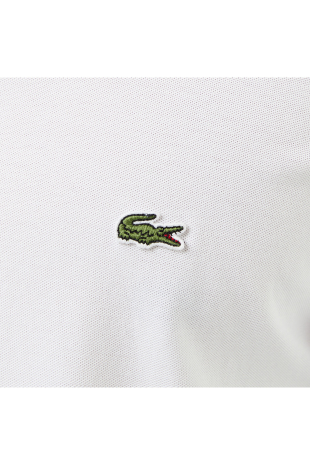 Erkek Slim Fit Düğmeli Yaka Beyaz Gömlek - 5