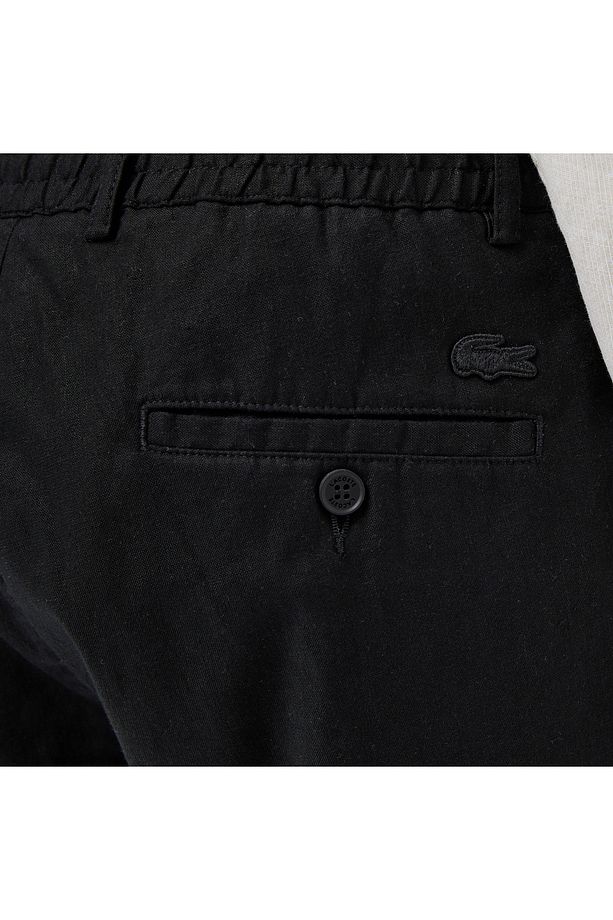 Erkek Regular Fit Siyah Bermuda Şort - 5