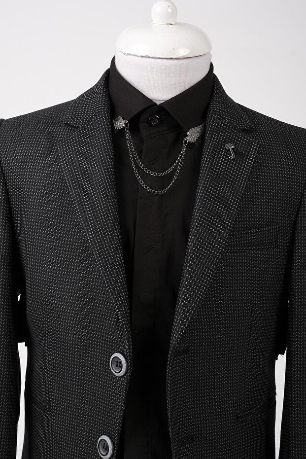 Erkek Çocuk Örme Kumaş Ceket - 3