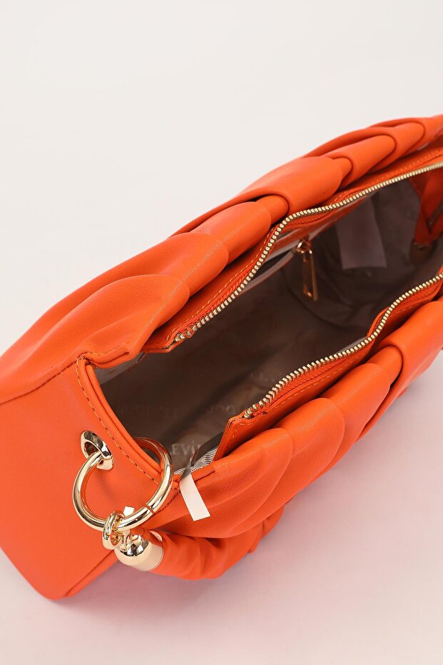 حقيبة يد برباط برتقالي - 4
