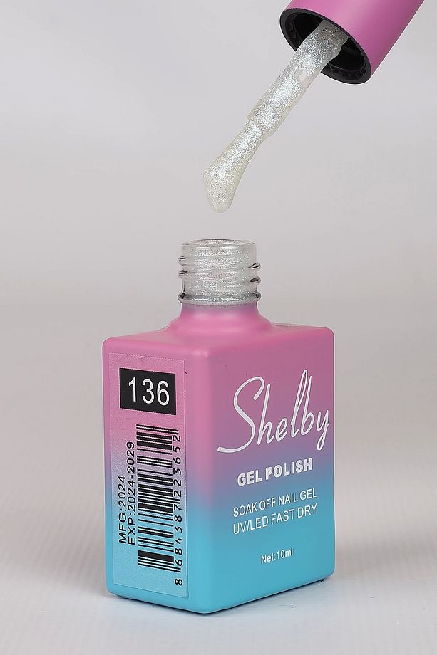 SHELBY 10 ML. A136 İNCİ TOZU KROM KALICI OJE - 2