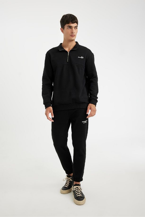 Regular Fit Jogger Eşofman Altı Fermuar Cepli Lastikli Paça Y5511az23au - 2