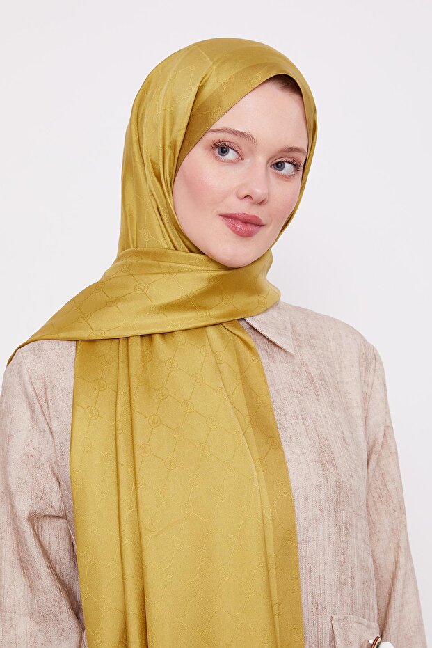 الفول السوداني الأخضر نمط العسل شال الحرير حرف واحد فقط