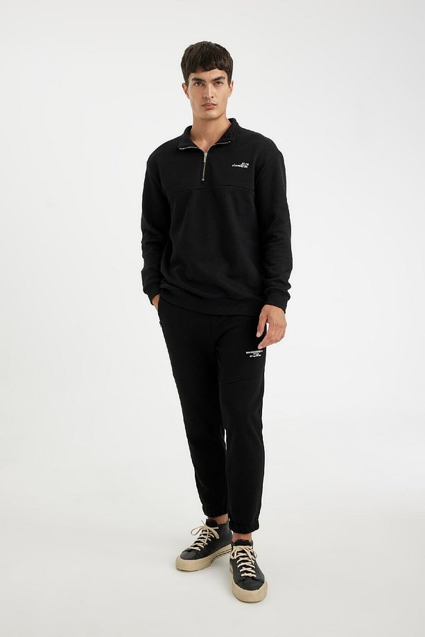 Regular Fit Jogger Eşofman Altı Fermuar Cepli Lastikli Paça Y5511az23au - 1