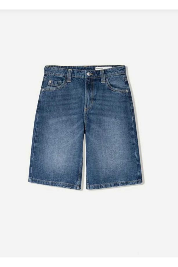 Unisex Çocuk Denim Kot Şort - 1