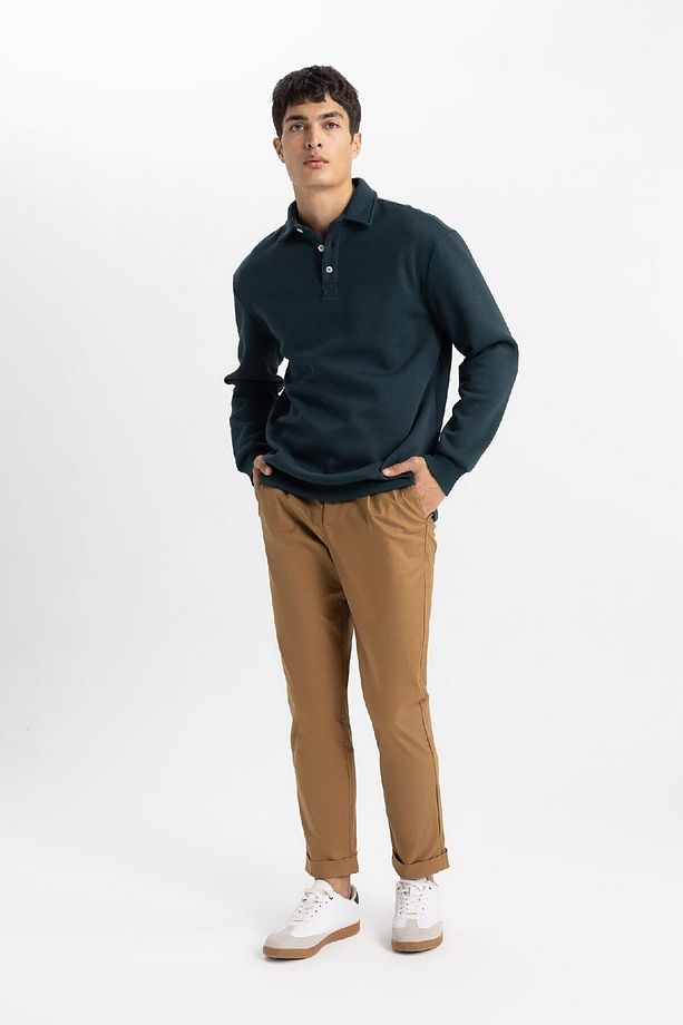 Gabardin Pantolon Tailored Regular Fit Cepli Duble Paça A5115ax23au - 6