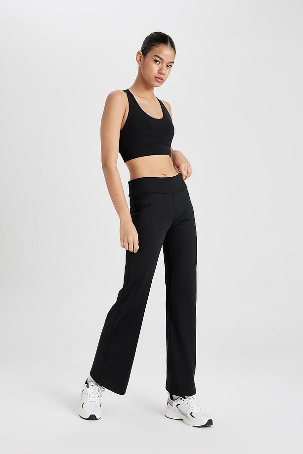 Fit Sporcu Jogger Eşofman Altı Geniş Bol Paça Basic Düz Skuba Dalgıç Kumaş A0566ax23au - 4