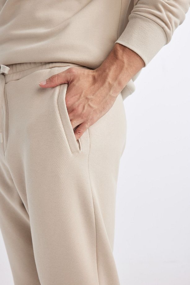 Jogger Eşofman Altı Standart Fit Basic Düz Beli Bağcıklı Lastikli Paça Cepli A6468ax24sp - 5